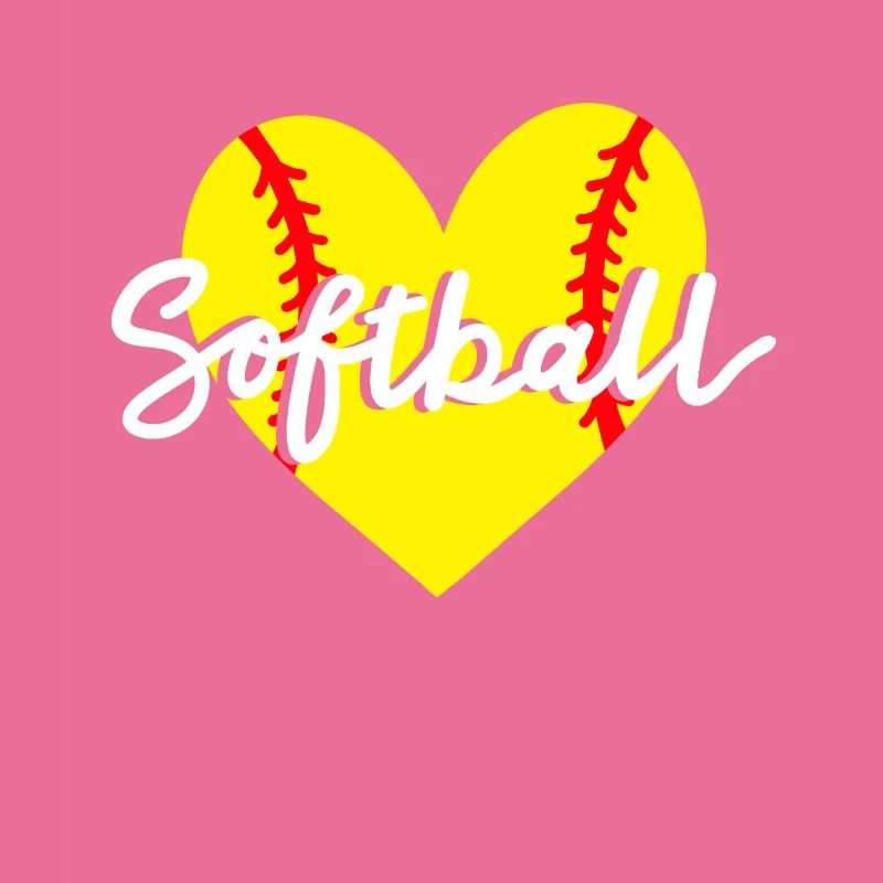 Softball Herz