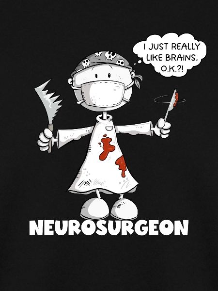 Neurochirurg Spruch Chirurg Strichmännchen Cartoon