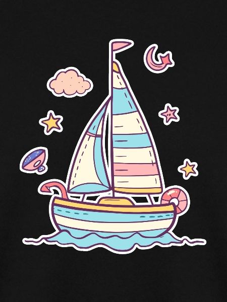 Segeln Comic Look