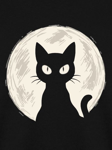 Katze im Mond