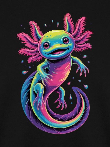 Buntes Axolotl
