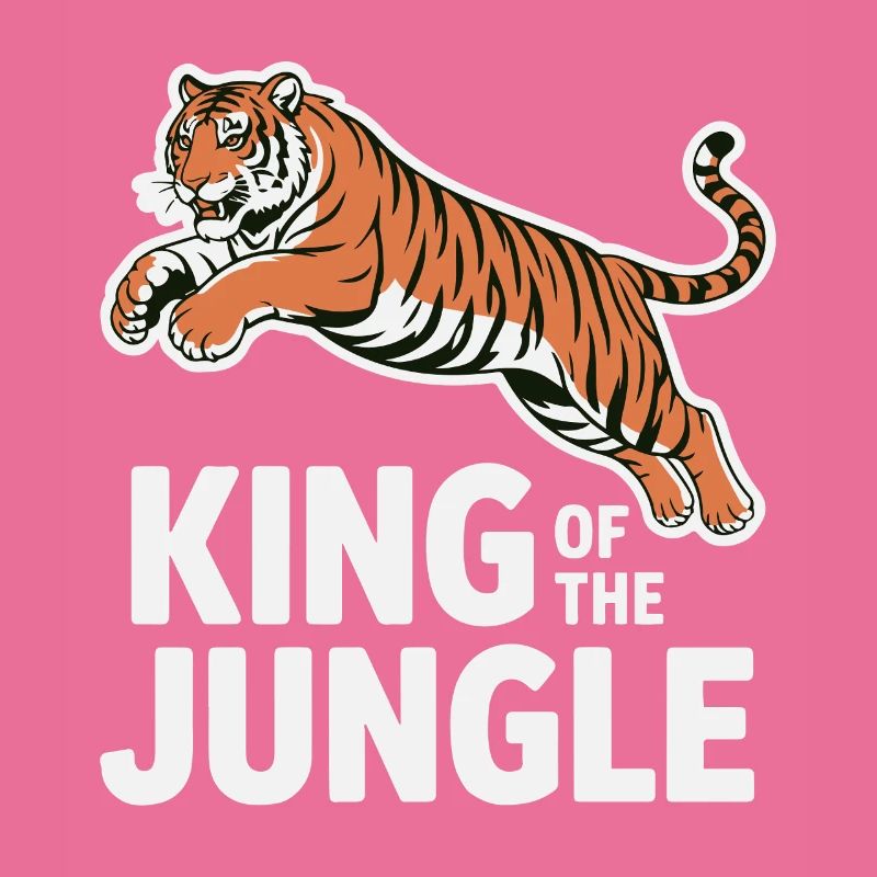 Dschungel-Königstiger-Illustration