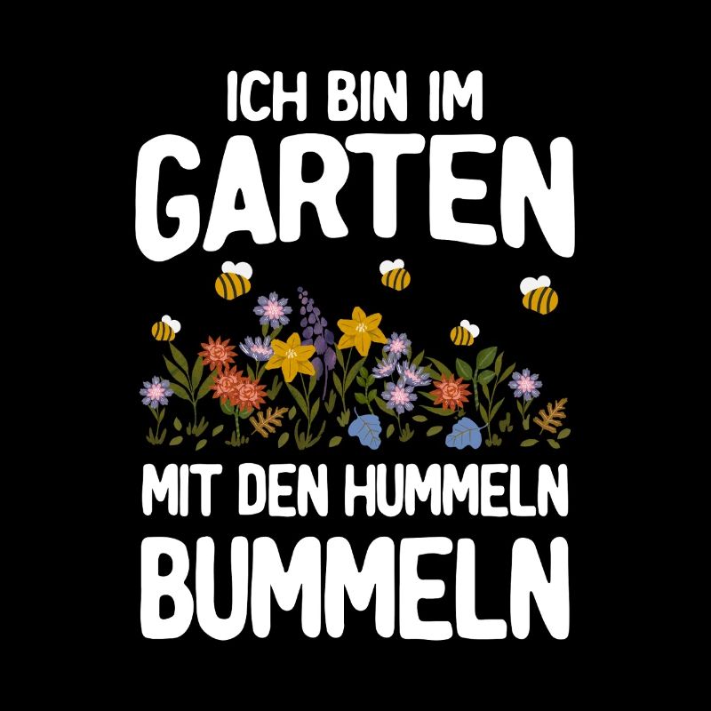 Bin im Garten mit den Hummeln