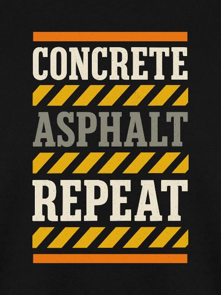 Straßenbauteam Asphalt Betonmannschaft