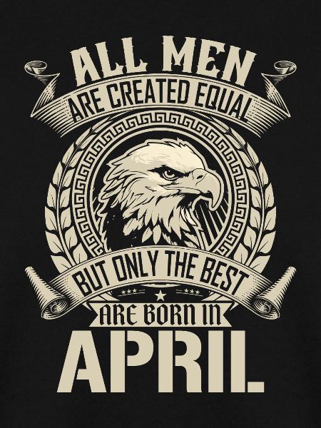 Eagle Pride April Geburtsmonat Design