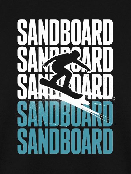 Retro Sandboarder Summer Sandboarding