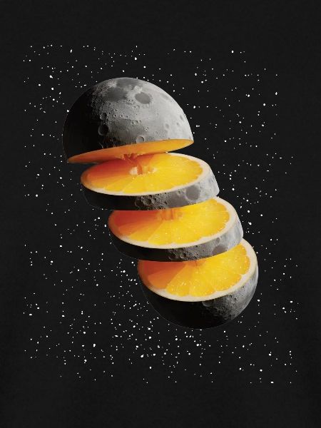 Sliced Lemon Moon Moon Lemon