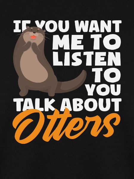 Gespräch Über Otter Seeotter Cartoon