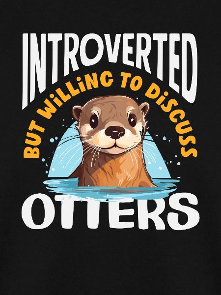 Introvertiert Diskutieren Seeotter Cartoon