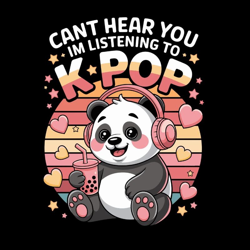 Je ne peux pas vous entendre en écoutant K Pop Panda avec