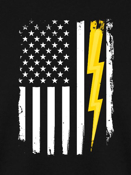 US-Flagge Flash Patriotischer Elektroingenieur
