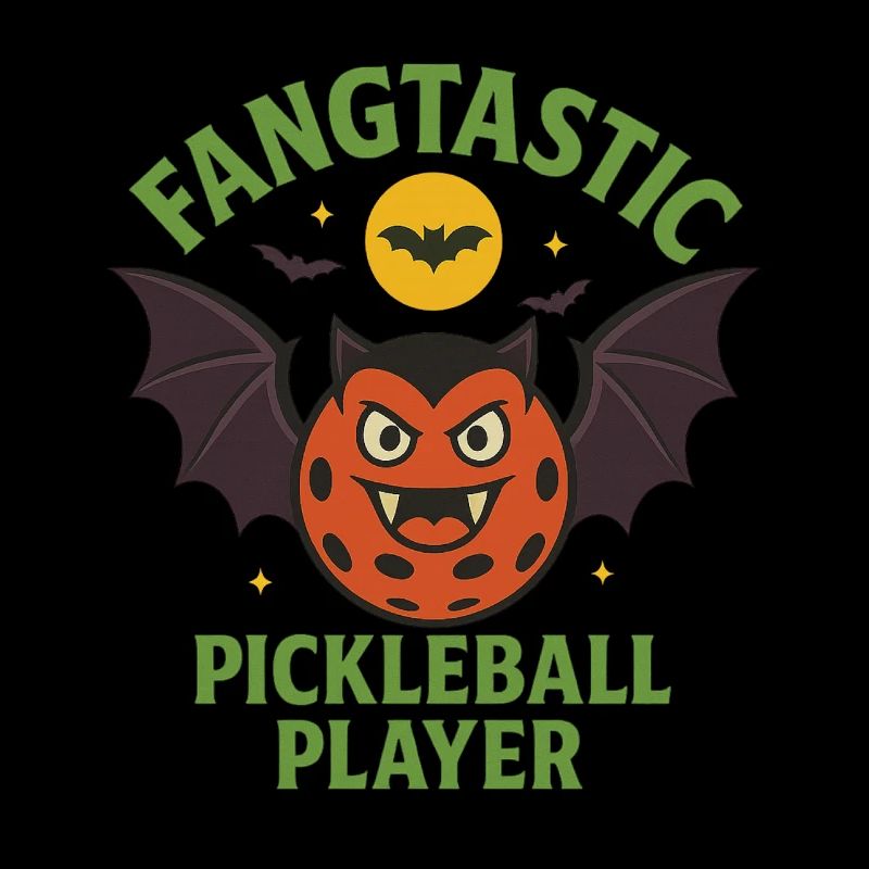 Fangtastic Pickleball Halloween Motiv