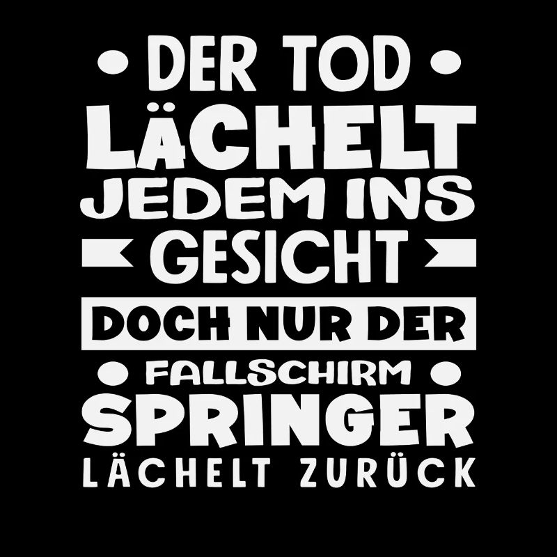 Lustiger Fallschirmspringer Adrenalinjunkie Tod