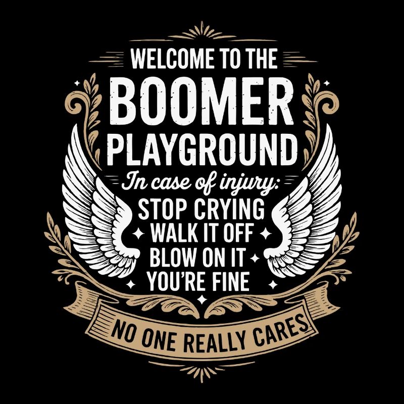 Boomer Playground Wings Motto
