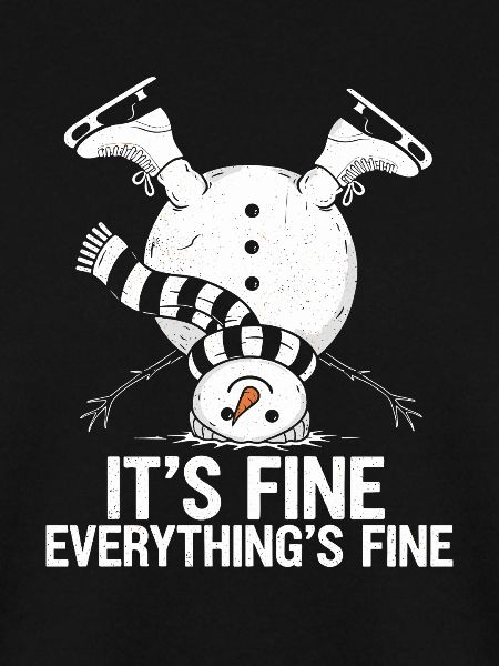 Upside-Down Snowman Saying