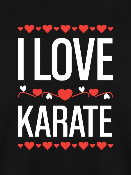 I Love Karate Herzdesign