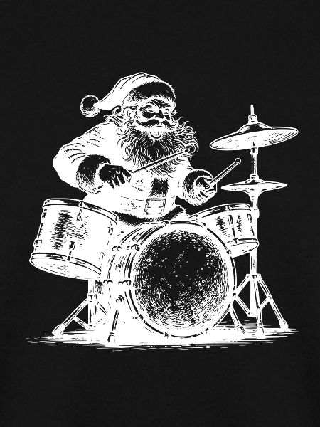 Music Christmas Man Drumming XMas