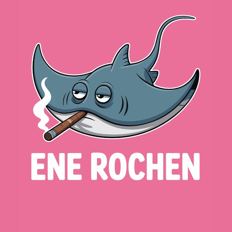Ene Rochen Raucher Spruch Zigarette Kippe Rauchen