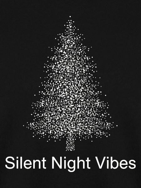 Silent Night Vibes - Tree Silhouette