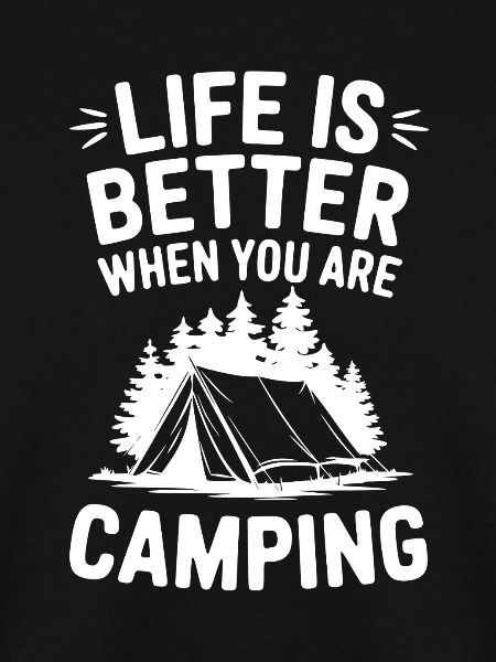 Camping Zitat: Lustiger Camper