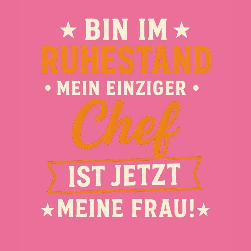 Witziges Ruhestand-Chef-Spruchdesign