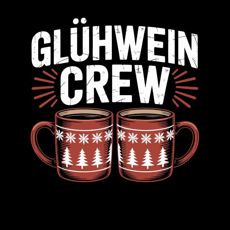 Équipe du vin chaud Marché de Noël joyeux