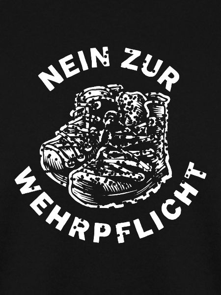 Nein zur Wehrpflicht Boots