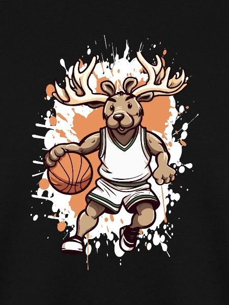 Basketball Hirsch Comic
