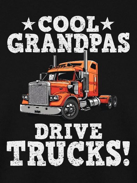 Großvater Trucker Motiv