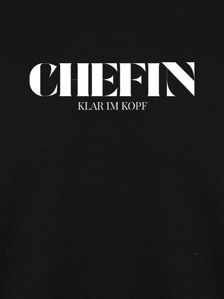 Chefin Spruch Klar im Kopf
