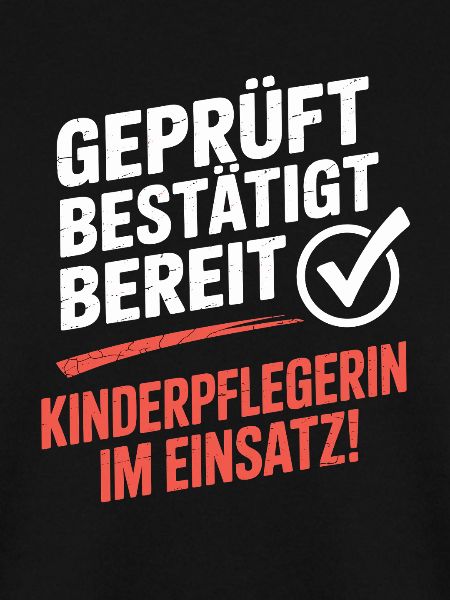  Geprüft Bestätigt Bereit Kinderpflegerin Im