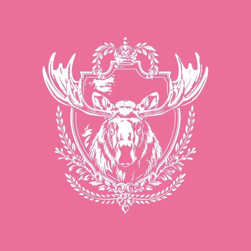 Hirschgeweih Emblem Kranz