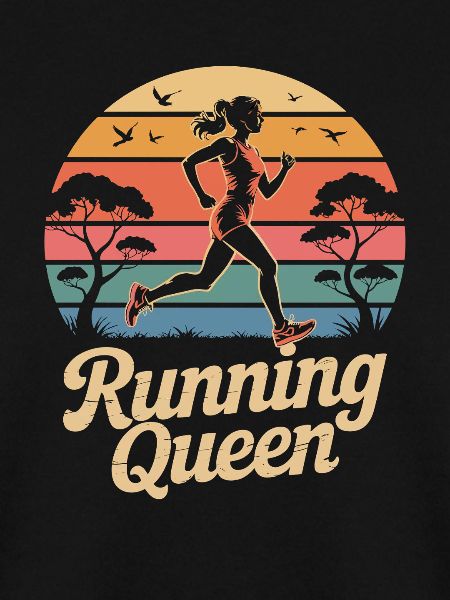  Running Queen Joggerin Läuferin Frauenlauf