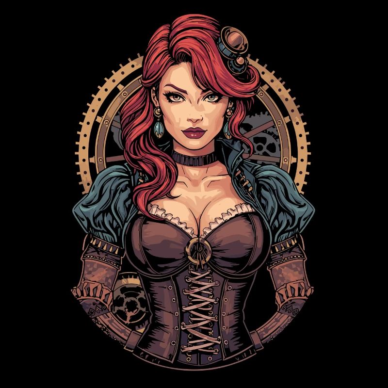 Steam Punk Schöne Frauen Steampunk