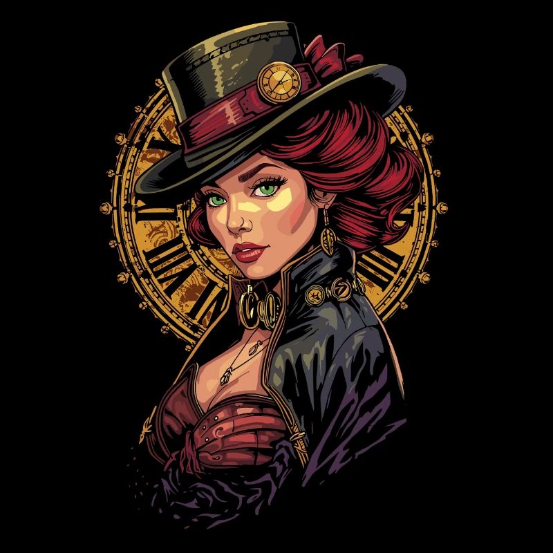 Steam Punk Schöne Frauen Steampunk