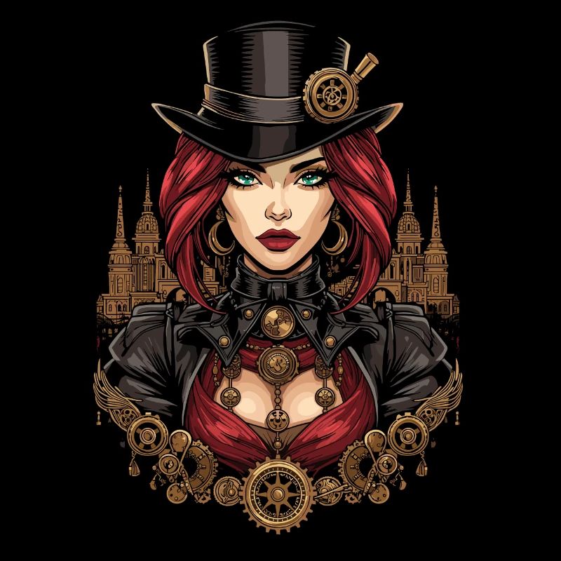 Steam Punk Schöne Frauen Steampunk