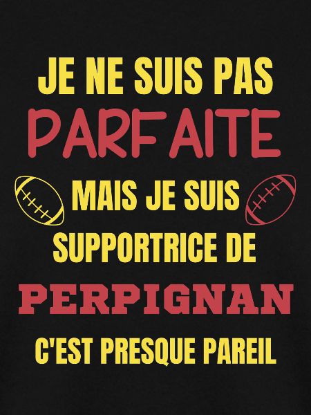 Supportrice de Perpignan Rugby