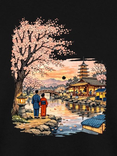 Traditioneller Japanischer Kirschblüten