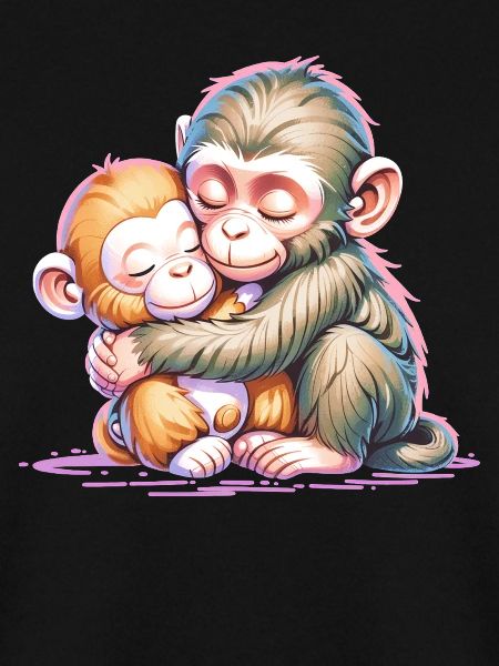 Hugging Monkey Duo