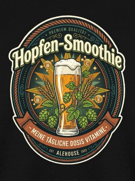 Hopfen-Smoothie Etikett