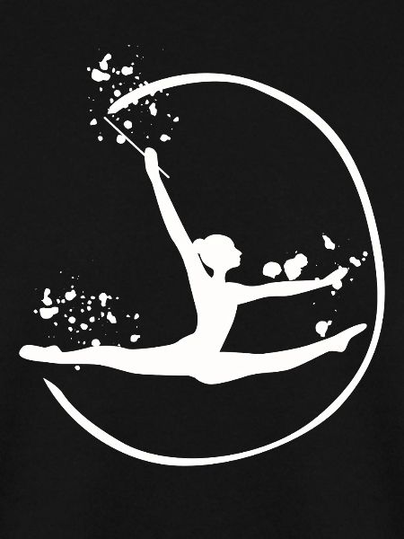 Gymnast With Band Rhythmic Gymnastics