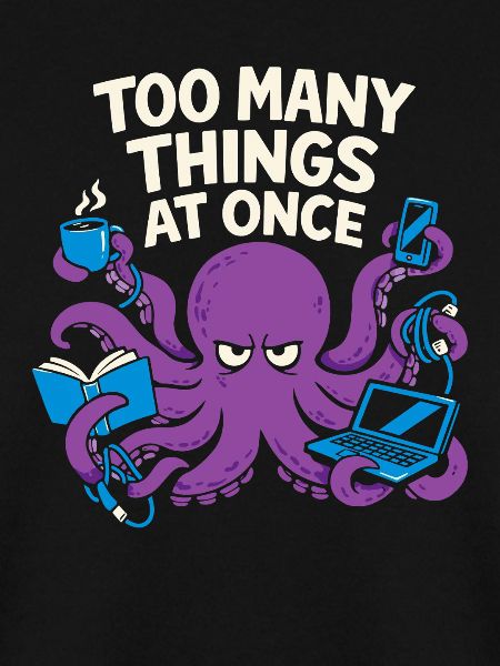 Lustiger Oktopus Überstimuliertes