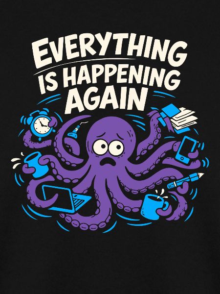 Funny Octopus Overstimulated