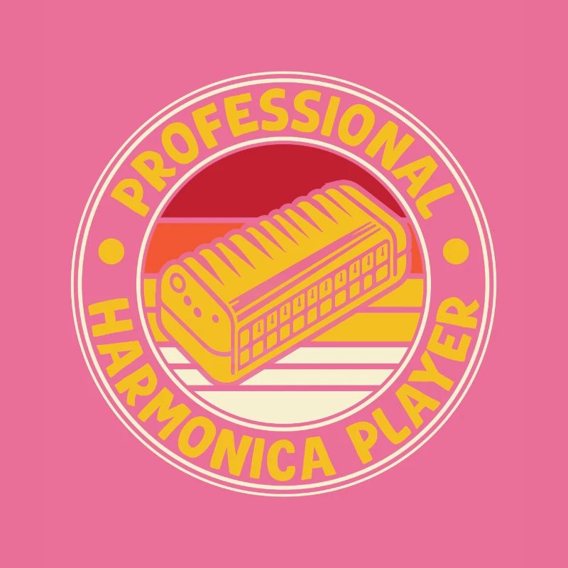 Funny Harmonica Player Professional Harmonica