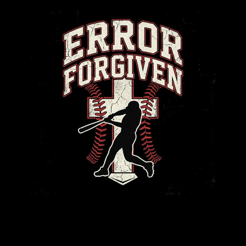 Error Forgiven Christian Baseball Faith Jesus