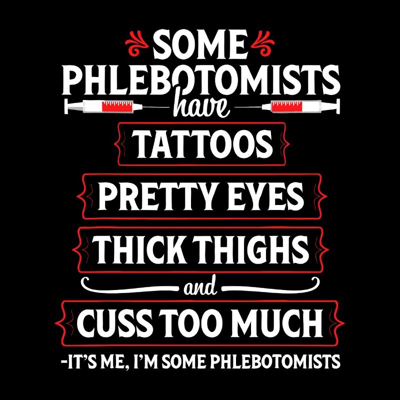 Phlebotomist-Tattoos & Oberschenkel-T-Shirt