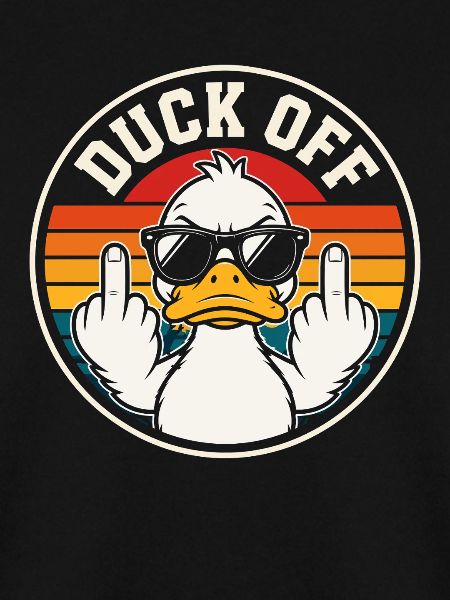 Duck Off Retro Sunset