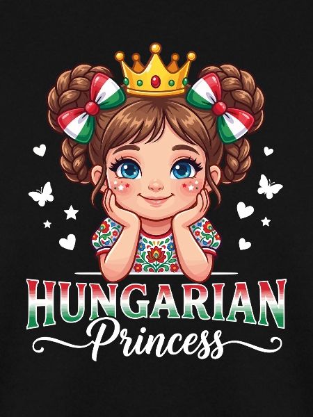 Ungarische Prinzessin Mädchen Cartoon