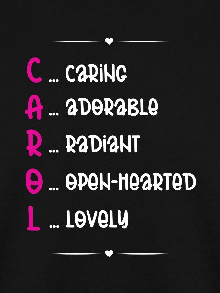 Carol Name Gedicht