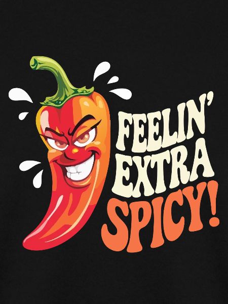 Extra scharf Chili-Karikatur extra spicy